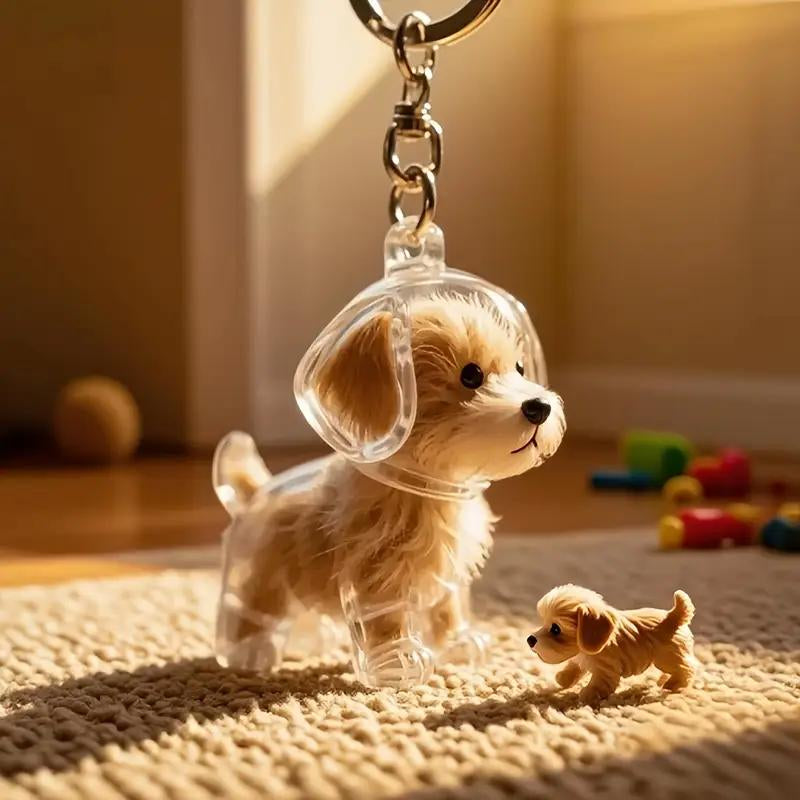 Dog Hair Storage Bottle, Dog Fur Keepsake Capsule Pendant, Keychain for Collecting Cat and Dog Hair, Cute Pet Memorial Gifts, Back-To-School Gifts