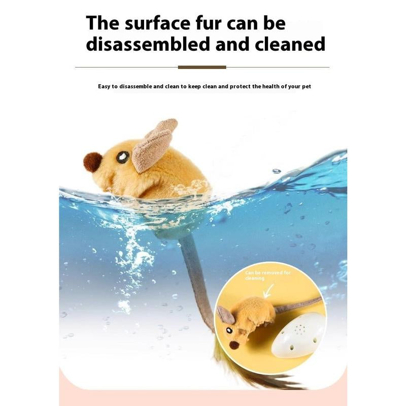 Rechargeable Mouse Toy Sensing Toy Simulation Mouse Animal Electric Smart Mouse Toy Teasing Cat Toy Cat Toys Crazy Cat Toy Gifts for Cats Money Saving Toy Cute Cat Toys Gravity Ball Cat Ball Interactive Cat Toy
