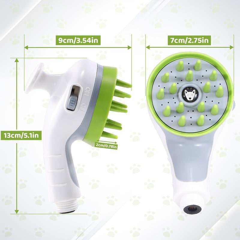 MALFT PET 3-In-1 Pet Shower Kit,High Pressure Cleaner Nozzle,Pet Bathing Grooming Accessories,Deshedding Nozzle,Suitable for Pets,Home and Outdoor Use