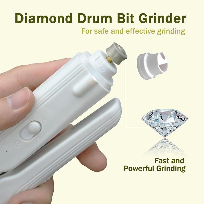 2-In-1 Cat Nail Clipper & Trimmer - USB Rechargeable with LED Light & Safety Guard, Professional Grooming Tool for Cats,Whtie