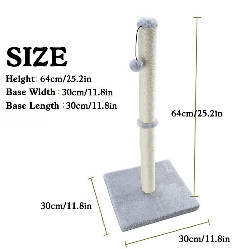 Cat Scratching Posts for Indoor Cats and Kittens Cat Scratchers with Dangling Ball Vertical Scratcher with Premium Sisal House Home