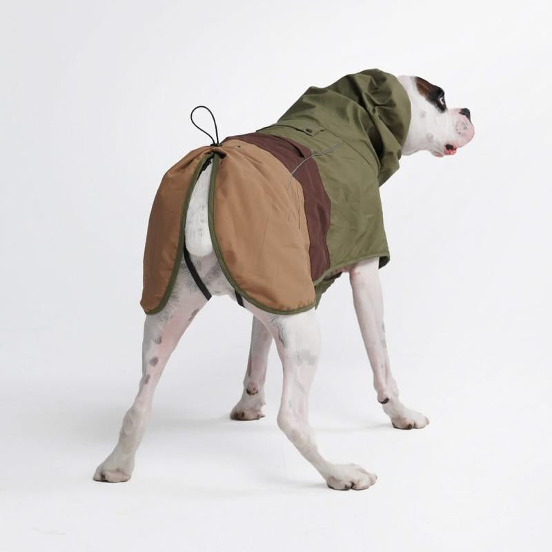 Spark Paws Breatheshield Dog Raincoat - Waterproof Windproof Rain Jacket, for Small Medium Large Extra Large Dogs, Reflective Full-Body Coverage Dry Suit