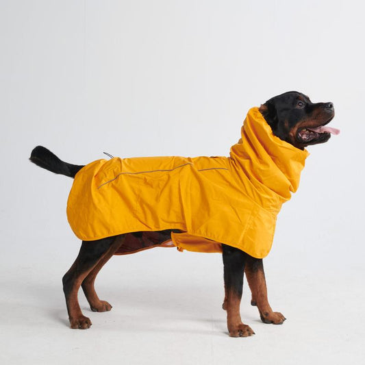 Spark Paws Breatheshield Dog Raincoat - Waterproof Windproof Rain Jacket, for Small Medium Large Extra Large Dogs, Reflective Full-Body Coverage Dry Suit