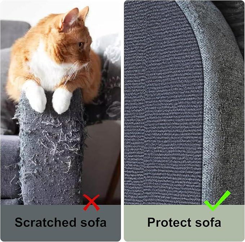 1Pc anti Cat Scratch Furniture Protector, Cat Scratch Pad, Self-Adhesive Sofa Furniture Protector, Prevents Cat Claws from Scratching, Trimmable DIY Cat Wall Climbing Blanket for Furniture, Sofa, Walls, Couch, Doors, Corners. Sticky Tape
