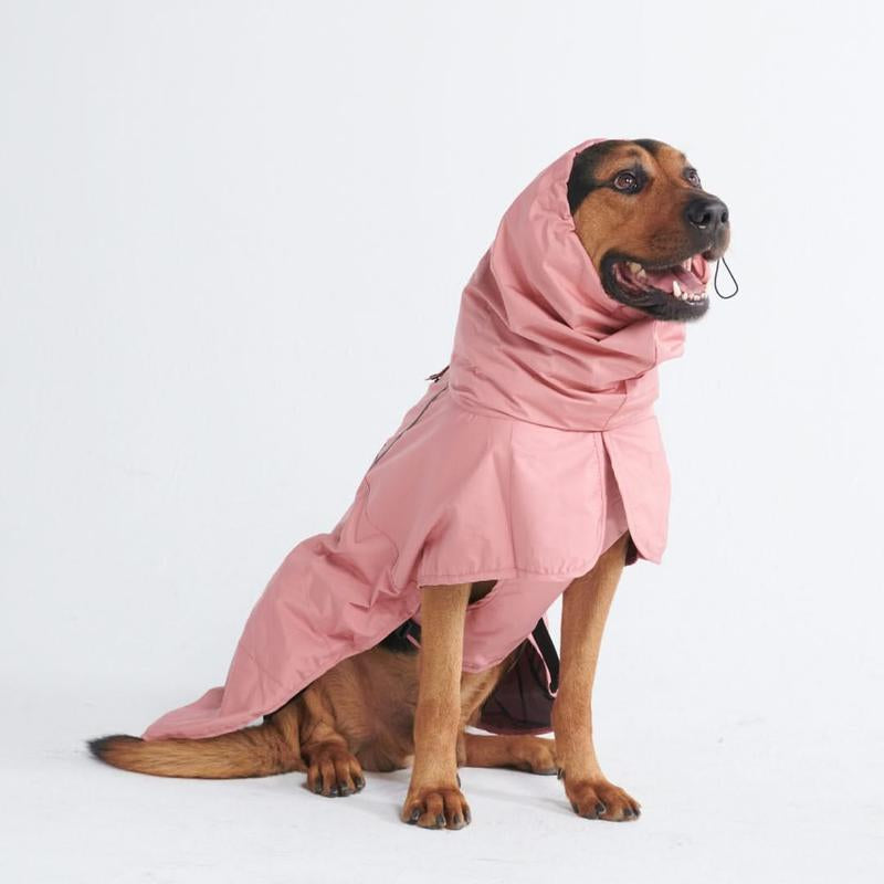 Spark Paws Breatheshield Dog Raincoat - Waterproof Windproof Rain Jacket, for Small Medium Large Extra Large Dogs, Reflective Full-Body Coverage Dry Suit