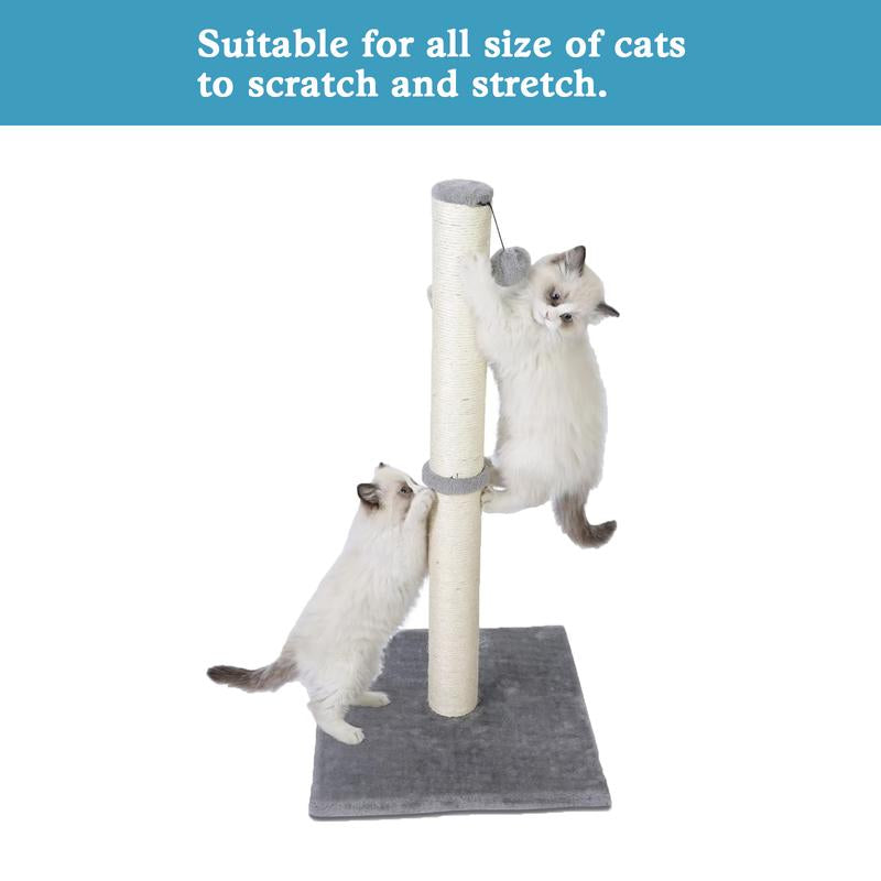 Cat Scratching Posts for Indoor Cats and Kittens Cat Scratchers with Dangling Ball Vertical Scratcher with Premium Sisal House Home