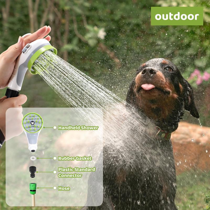 MALFT PET 3-In-1 Pet Shower Kit,High Pressure Cleaner Nozzle,Pet Bathing Grooming Accessories,Deshedding Nozzle,Suitable for Pets,Home and Outdoor Use