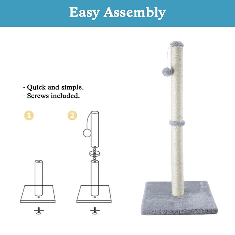 Cat Scratching Posts for Indoor Cats and Kittens Cat Scratchers with Dangling Ball Vertical Scratcher with Premium Sisal House Home