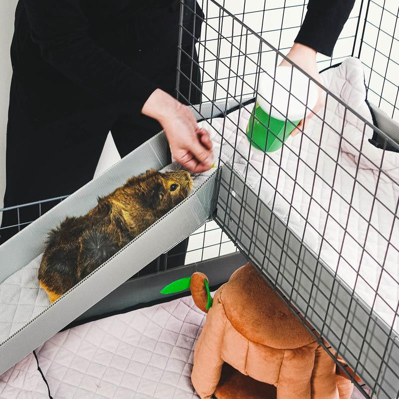 Guinea Pig Condo C&C Cage with Pillars, Balcony, and Ramp- Guineadad