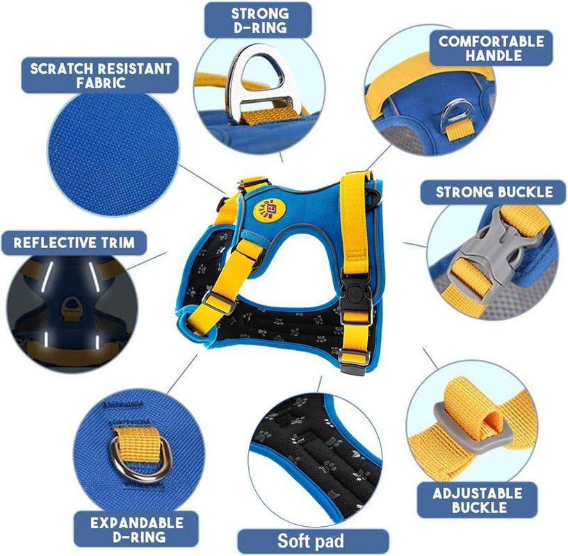 Best Pet Supplies Bettage Adjustable Dog Vest Harness Breathable No Pull Harness for Small, Medium, Large Dogs, Easy Step-In Dogaccessories