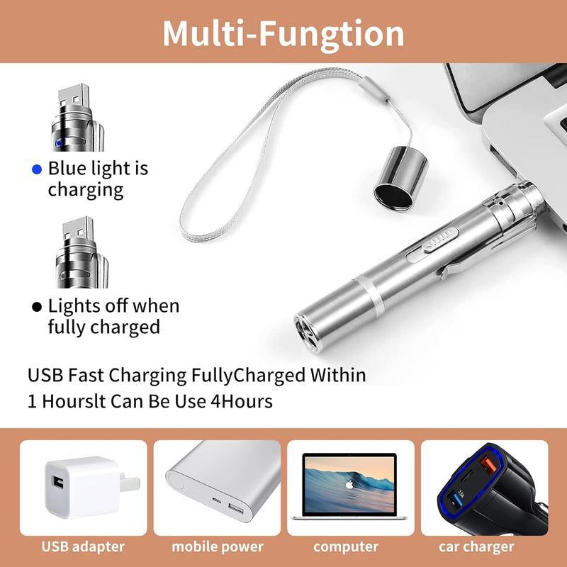Cat Laser Toy, 7 Adjustable Modes, Rechargeable, Multifunctional Pet Interactive Laser Pointer Toy,Suitable for Indoor Cats and Dogs to Chase and Play