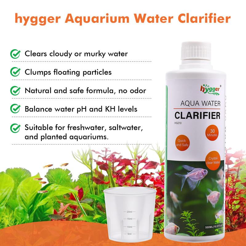 Hygger Aquarium Water Clarifier, Water Clarifier for Fish Tank, for Freshwater and Saltwater Tanks