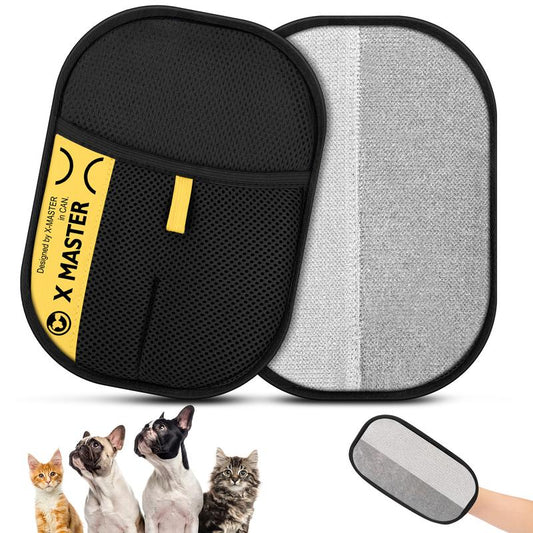 2025 Upgrade Pet Hair Remover Electrostatic Gloves, Reusable Pet Hair Removal Glove for Cats & Dogs, Premium Cat & Dog Hair Remover Mitt for Couch Furniture Carpet Car Seat